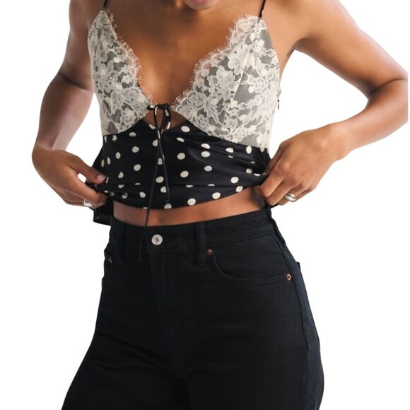 Abercrombie & Fitch 90's Relaxed Jean High Rise Curve Love Black Size 34s/18s - Picture 7 of 13